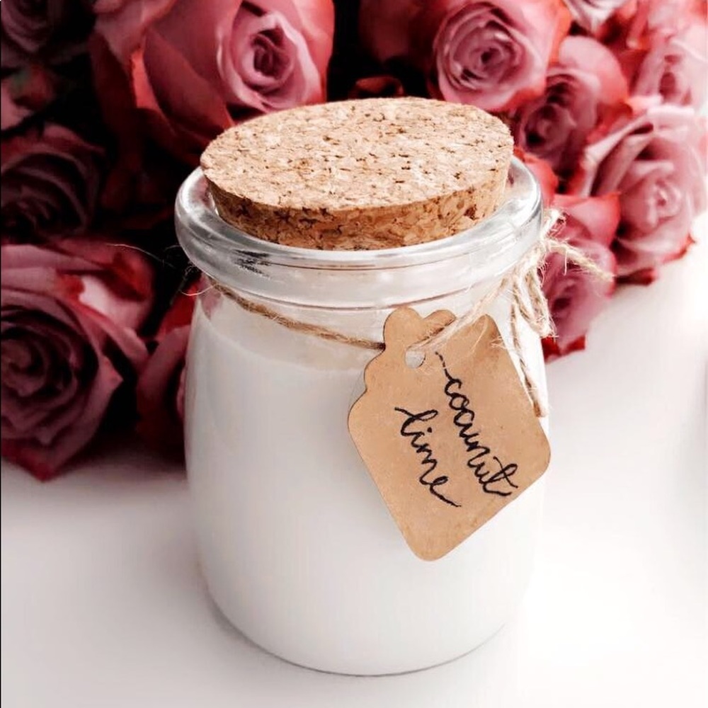 Coconut Lime Scented Candle Homemade